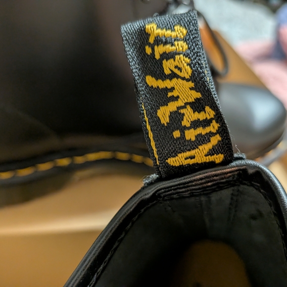 Dr. Martens Glossy Black Combat Boots - Picture 4 of 8